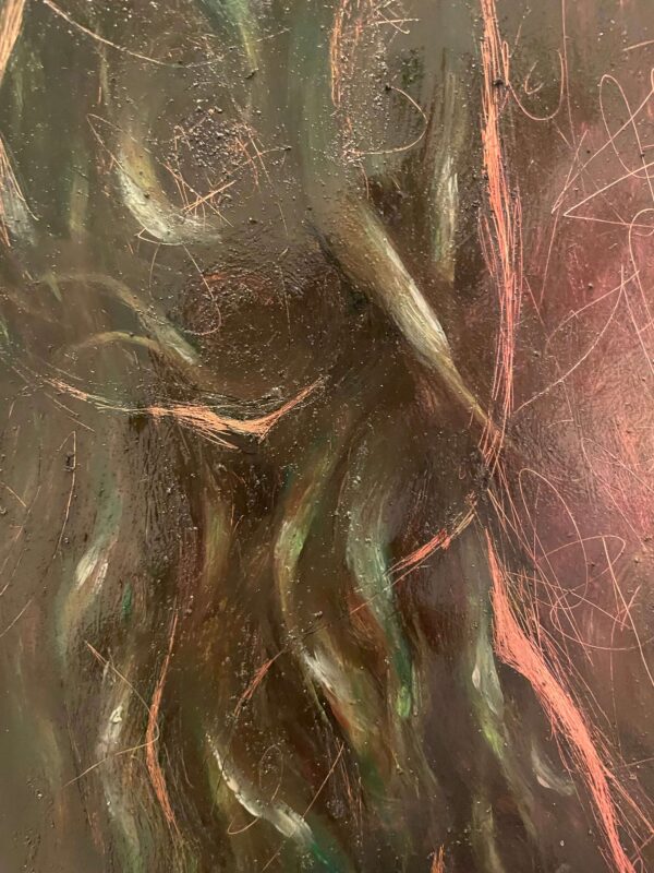 "Siren's Den" Copper Plate Oil Painting - Image 3